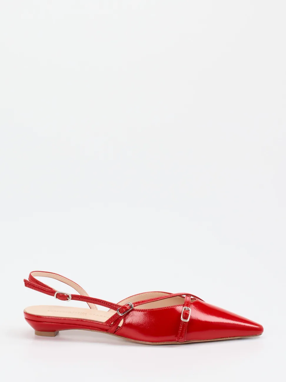 Konstantin Starke – Slingpumps aus Lackleder in Rot