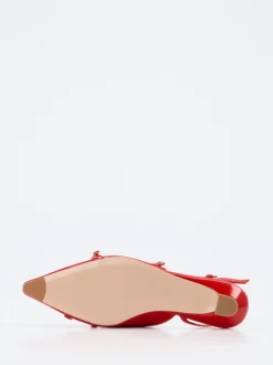 Konstantin Starke – Slingpumps aus Lackleder in Rot
