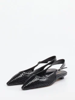 Konstantin Starke – Slingpumps aus Lackleder Schwarz