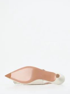 Konstantin Starke – Slingpumps aus Lammleder cremeweiß