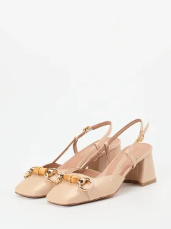 Konstantin Starke – Slingpumps aus Ziegenleder beige