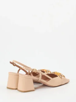 Konstantin Starke – Slingpumps aus Ziegenleder beige