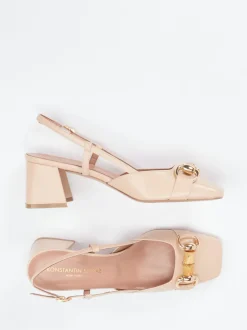 Konstantin Starke – Slingpumps aus Ziegenleder beige