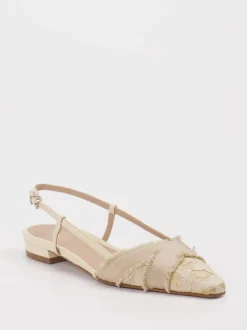 Konstantin Starke – Slingpumps aus Spitze in Beige