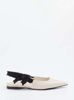 Konstantin Starke – Slingpumps aus Kalbleder cremeweiß