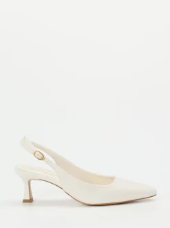 Konstantin Starke – Slingpumps aus Lammleder cremeweiß