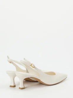 Konstantin Starke – Slingpumps aus Lammleder cremeweiß