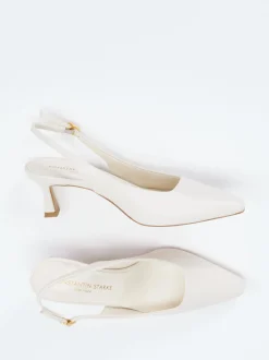 Konstantin Starke – Slingpumps aus Lammleder cremeweiß