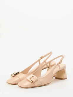 Konstantin Starke – Slingpumps aus Lackleder nude