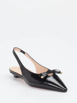 Konstantin Starke – Slingpumps aus Lammleder Schwarz