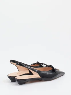 Konstantin Starke – Slingpumps aus Lammleder Schwarz