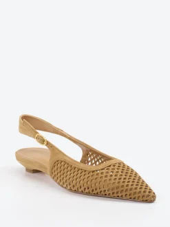 Konstantin Starke – Slingpumps aus Veloursleder braun