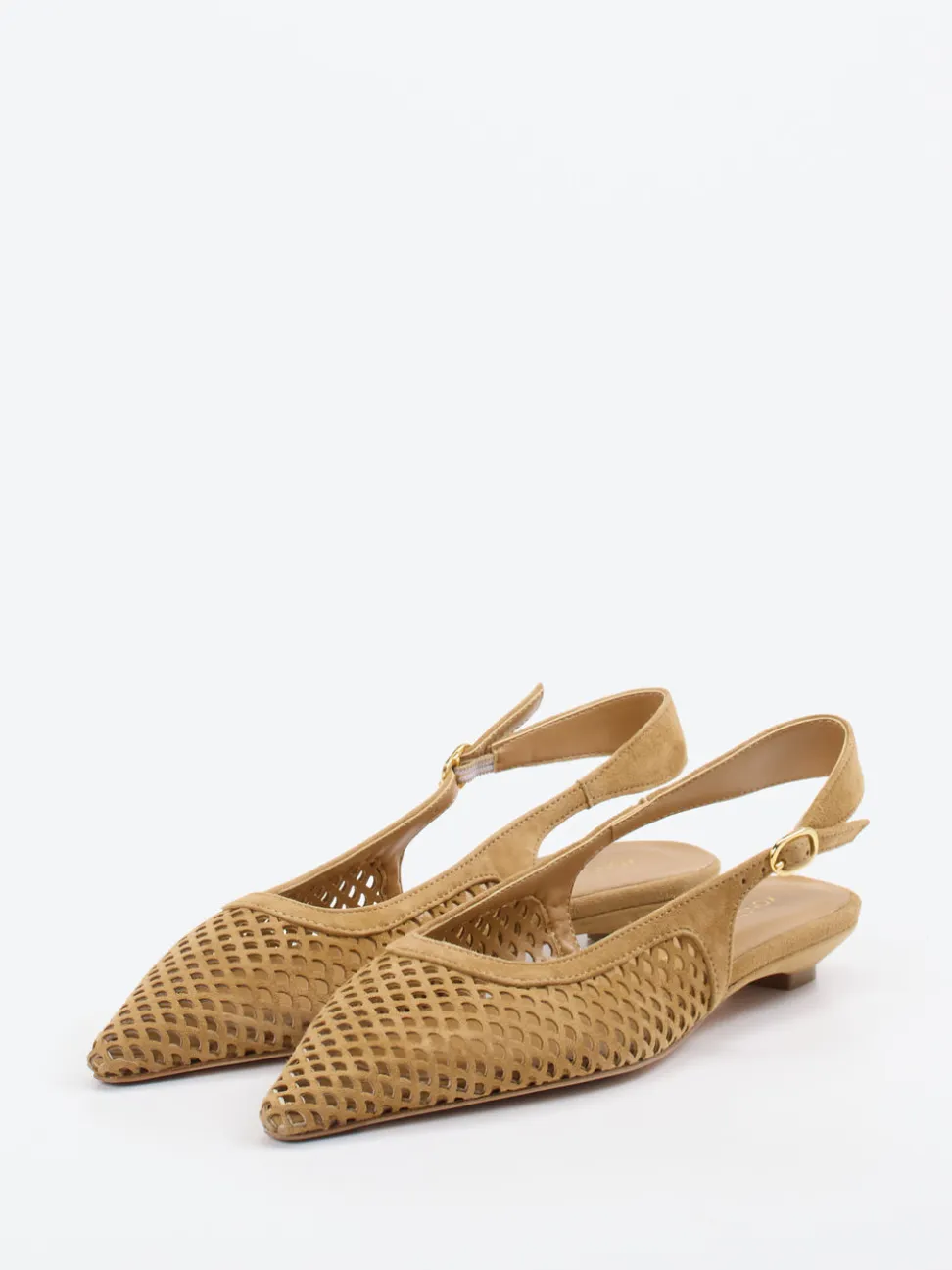 Konstantin Starke – Slingpumps aus Veloursleder braun