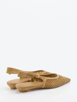 Konstantin Starke – Slingpumps aus Veloursleder braun