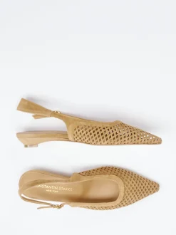 Konstantin Starke – Slingpumps aus Veloursleder braun