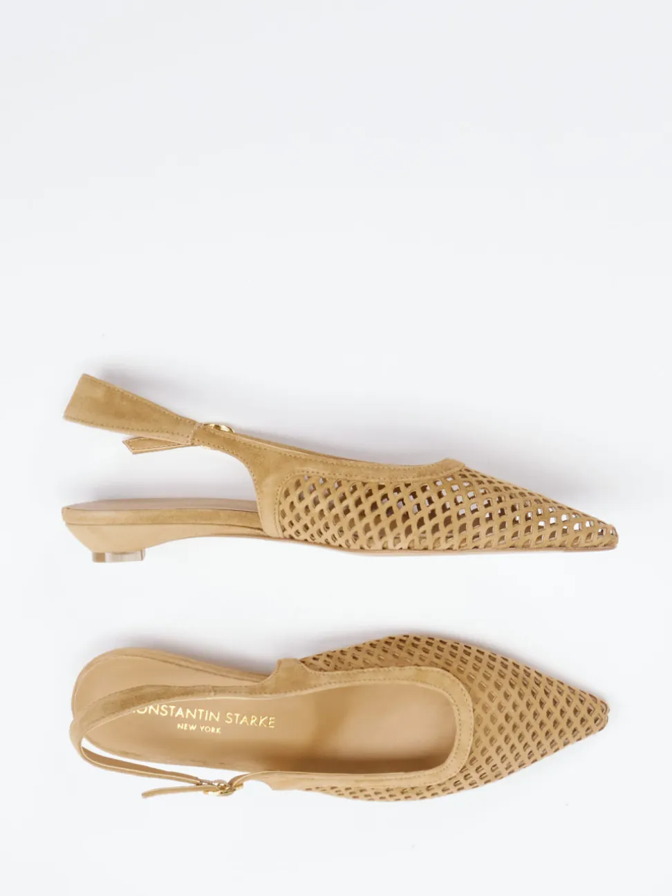 Konstantin Starke – Slingpumps aus Veloursleder braun