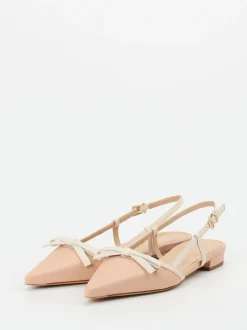 Konstantin Starke – Slingpumps aus Lammleder Rosébeige