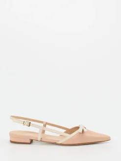 Konstantin Starke – Slingpumps aus Lammleder Rosébeige