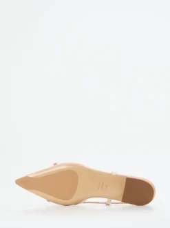 Konstantin Starke – Slingpumps aus Lammleder Rosébeige