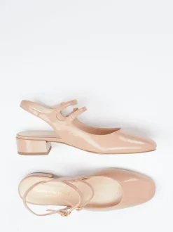 Konstantin Starke – Slingpumps aus Lackleder Nude