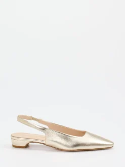 Konstantin Starke – Slingpumps aus Lammleder Gold