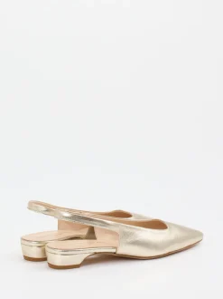 Konstantin Starke – Slingpumps aus Lammleder Gold