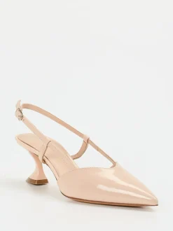 Konstantin Starke – Slingpumps aus Lackleder Rosé-Beige