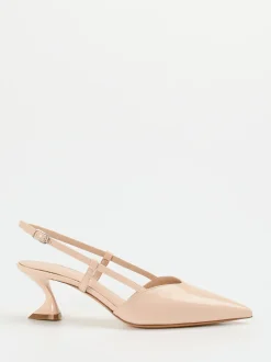Konstantin Starke – Slingpumps aus Lackleder Rosé-Beige