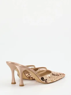 Konstantin Starke – Slingpumps aus Metallic mit Pailletten