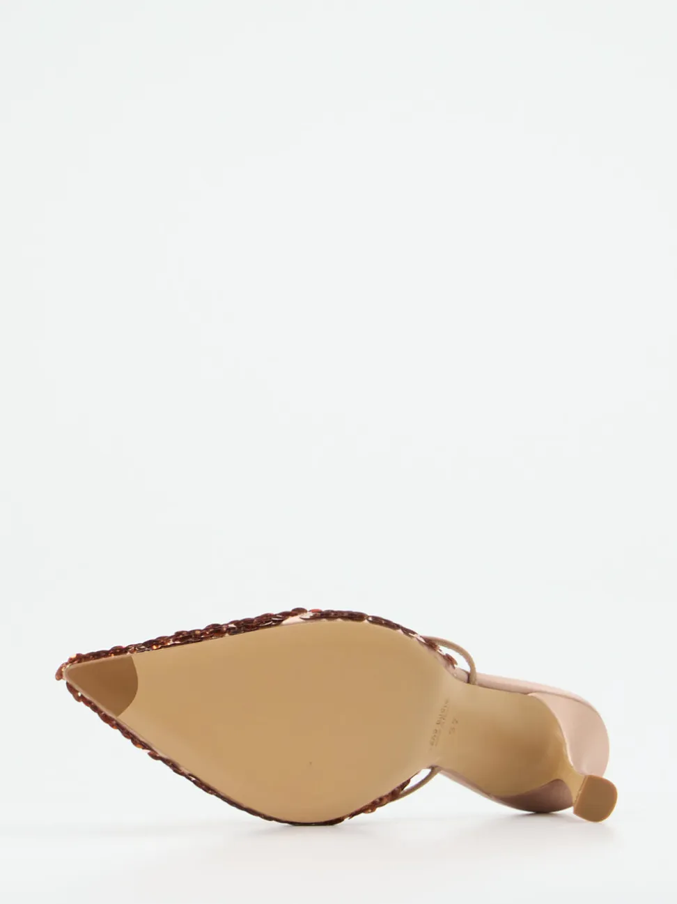 Konstantin Starke – Slingpumps aus Metallic mit Pailletten