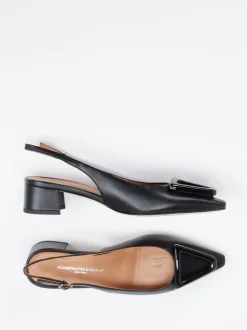 Konstantin Starke – Slingpumps aus Lammleder Schwarz