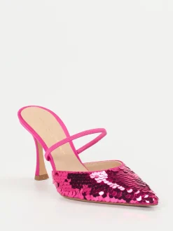 Konstantin Starke – Slingpumps aus Metallic mit Pailletten