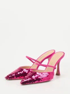 Konstantin Starke – Slingpumps aus Metallic mit Pailletten