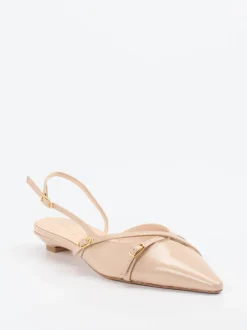 Konstantin Starke – Slingpumps aus Lackleder in Nude
