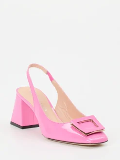 Konstantin Starke – Slingpumps aus Lackleder Pink