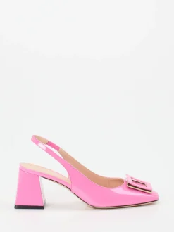 Konstantin Starke – Slingpumps aus Lackleder Pink