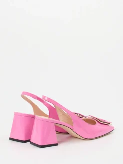 Konstantin Starke – Slingpumps aus Lackleder Pink