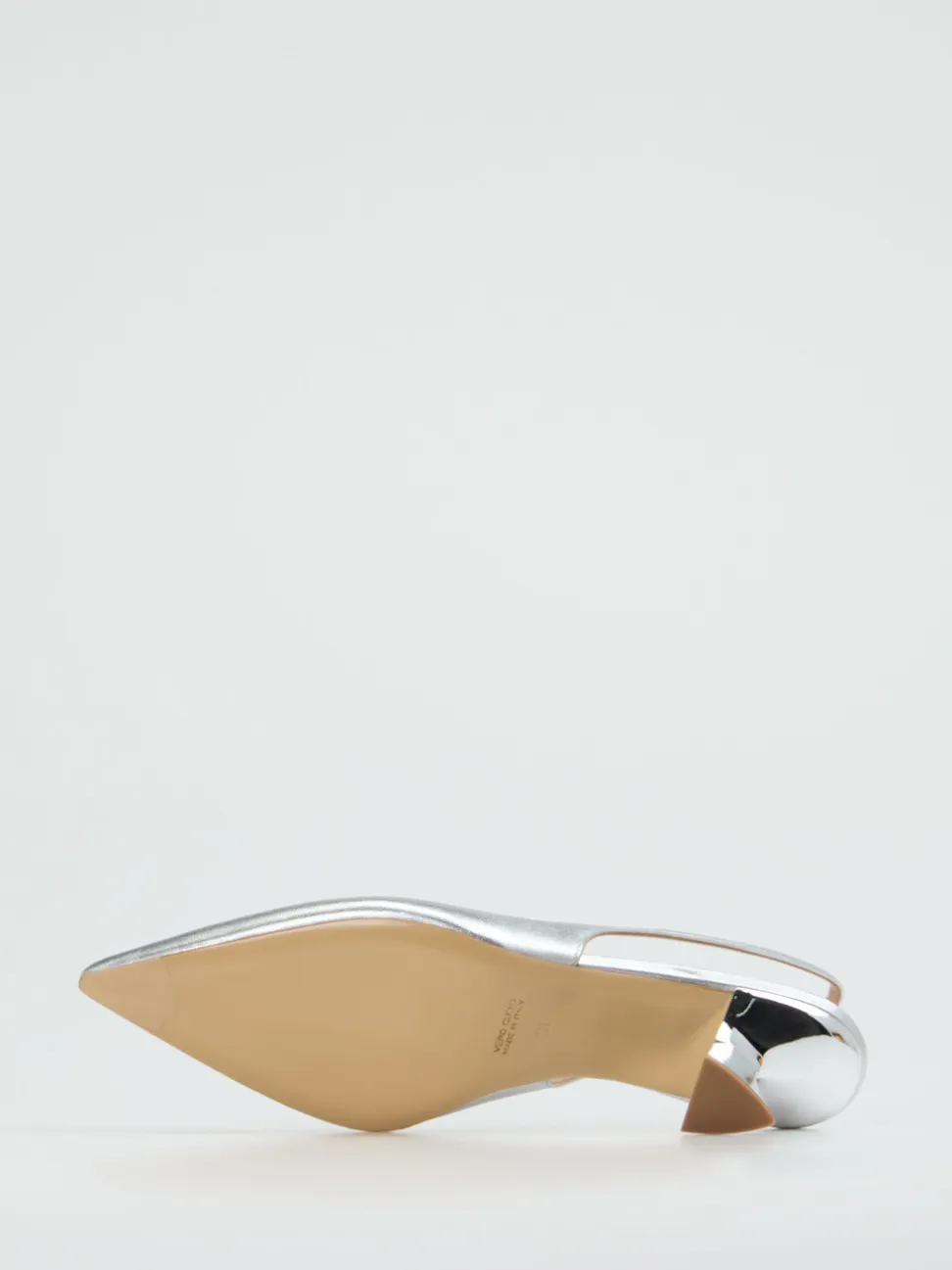 Konstantin Starke – Slingpumps aus Metallicleder silber
