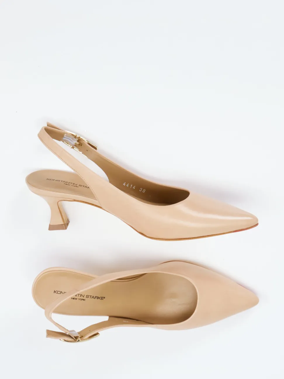 Konstantin Starke – Slingpumps aus Lammleder in Beige
