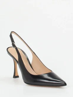 Konstantin Starke – Slingpumps aus Hochglanzleder schwarz