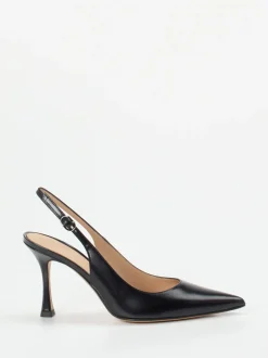 Konstantin Starke – Slingpumps aus Hochglanzleder schwarz