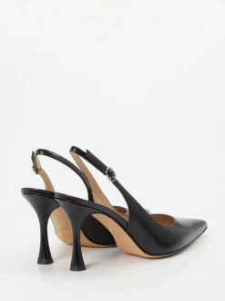 Konstantin Starke – Slingpumps aus Hochglanzleder schwarz