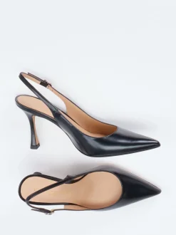 Konstantin Starke – Slingpumps aus Hochglanzleder schwarz