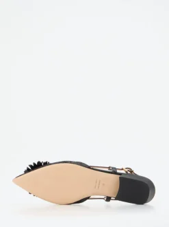 Konstantin Starke – Slingpumps aus Textil in Schwarz