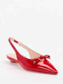 Konstantin Starke – Slingpumps aus Lackleder in Rot