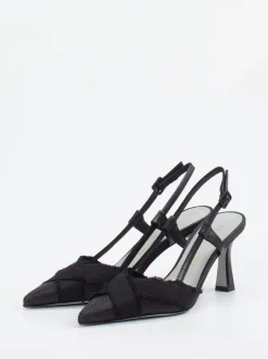 Konstantin Starke – Slingpumps aus strukturiertem Textil