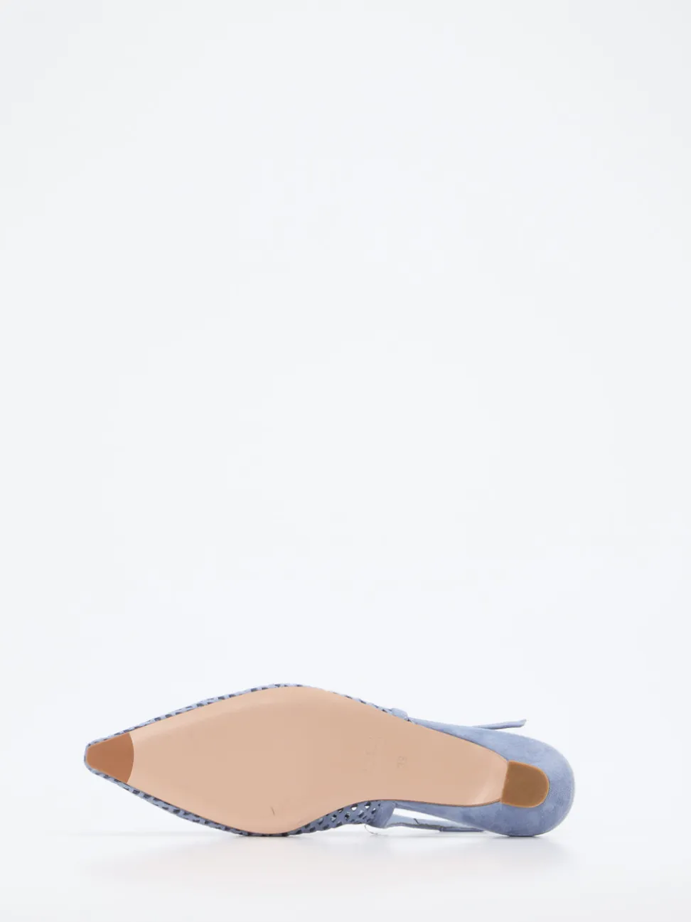 Konstantin Starke – Slingpumps aus Veloursleder Pastellblau