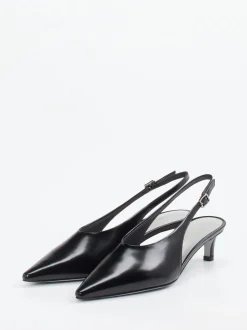Konstantin Starke – Slingpumps aus Hochglanzleder schwarz