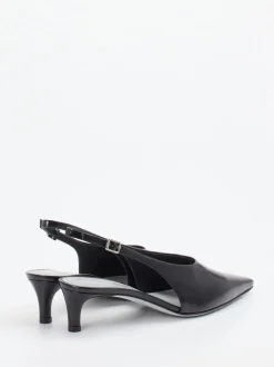 Konstantin Starke – Slingpumps aus Hochglanzleder schwarz