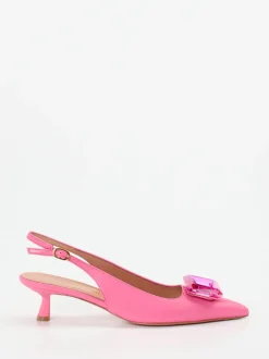 Konstantin Starke – Slingpumps aus Lammleder in Pink